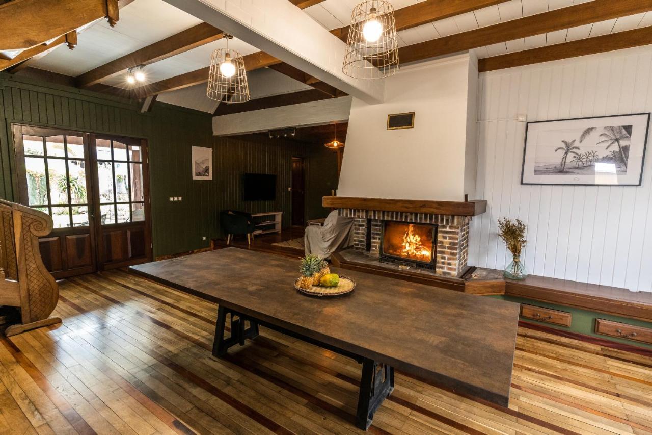 Magnifique Villa Creole Villa Ti Bout Bois Avec Cheminee Au Tevelave Les Avirons Exteriör bild