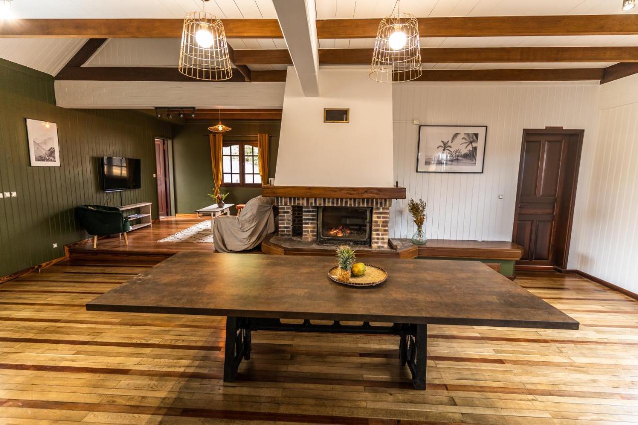Magnifique Villa Creole Villa Ti Bout Bois Avec Cheminee Au Tevelave Les Avirons Exteriör bild