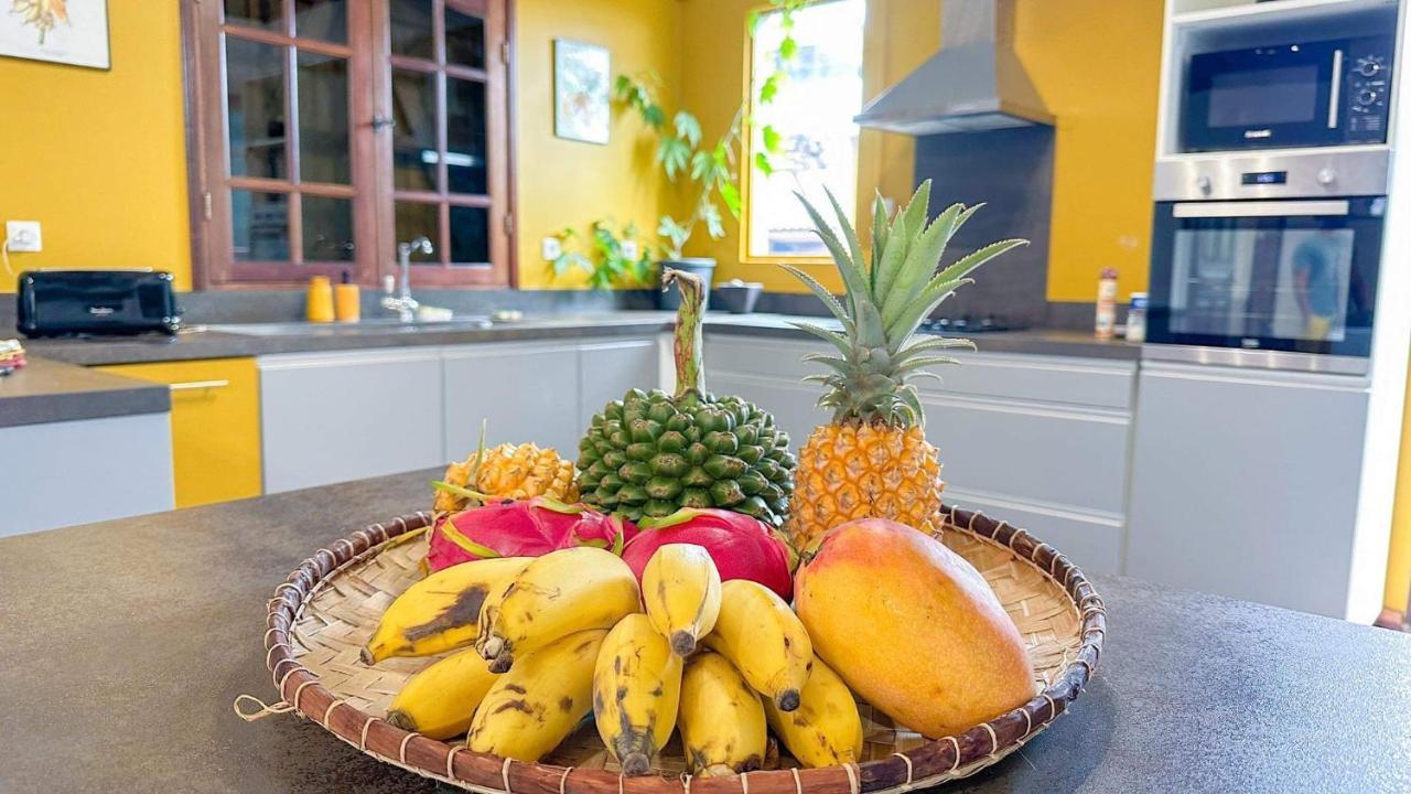Magnifique Villa Creole Villa Ti Bout Bois Avec Cheminee Au Tevelave Les Avirons Exteriör bild